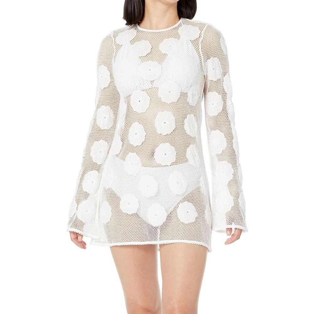 Show Me Your Mumu Castaway Coverup wildflower mesh Size small